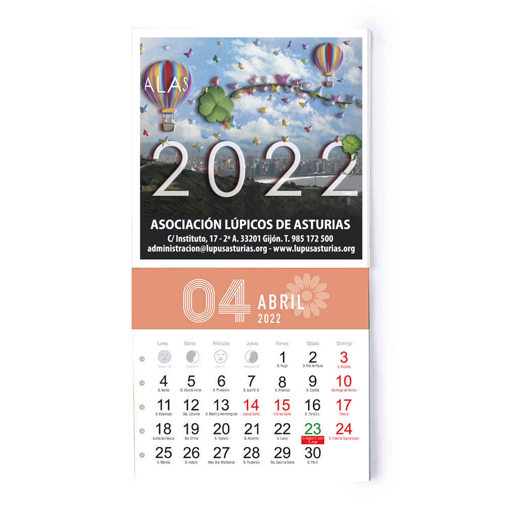 Calendario nevera imán 2022
